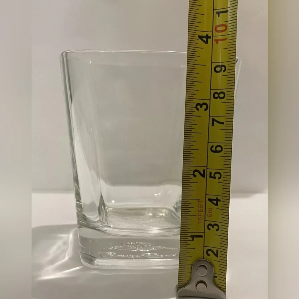 NWOT | Crown Royal Italy | Bourbon Whiskey Low Ball Square Rocks Glass Set (2)